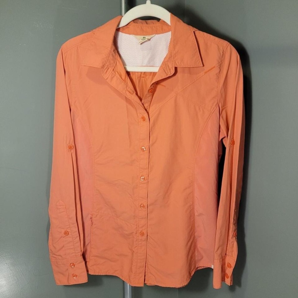 Ascend Women's Outdoor Active Button-Up Shirt, Women's Size M, Salmon Pink